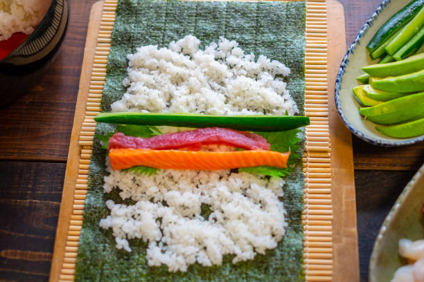 istock Make ehomaki, a traditional Japanese dish. 1470119305
