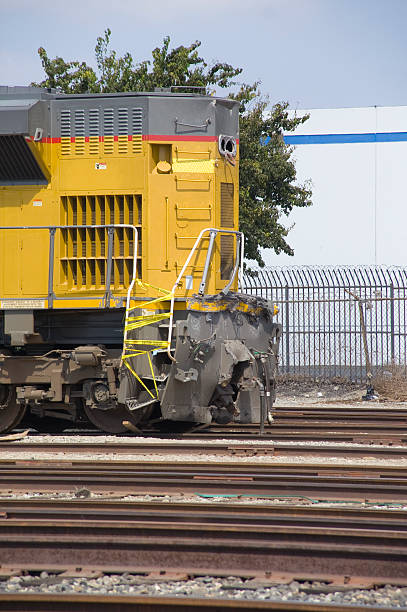 istock Damaged Diesel Locomotive 147012058