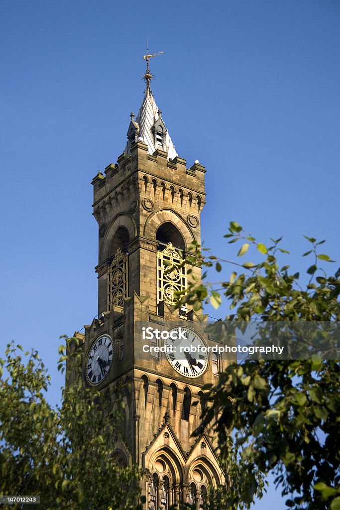 Orologio del municipio di Bradford, e nel West Yorkshire - Foto stock royalty-free di Bradford - Inghilterra