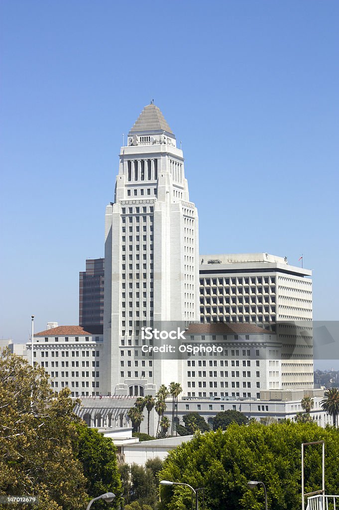 Los Angeles City Hall - Lizenzfrei Außenaufnahme von Gebäuden Stock-Foto