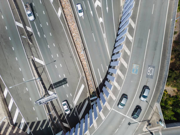 istock Road network and traffic interchange, Brisbane, Australia 1470131332