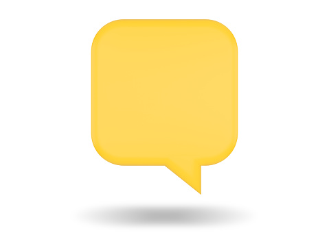 Chat discussion icons simple 3d render illustration