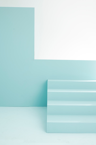 mint green decor staircase
