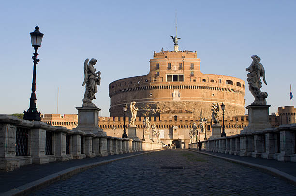 istock Rome - Angels castle by sunrise lihgt 147014052