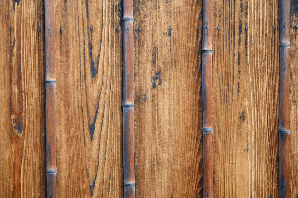 Vintage brown planks, wood texture for home wall design.