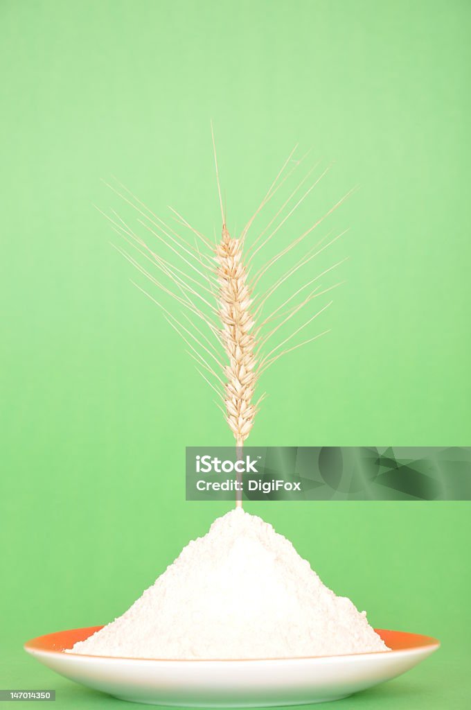 spike de trigo e de farinha - Foto de stock de Agricultura royalty-free