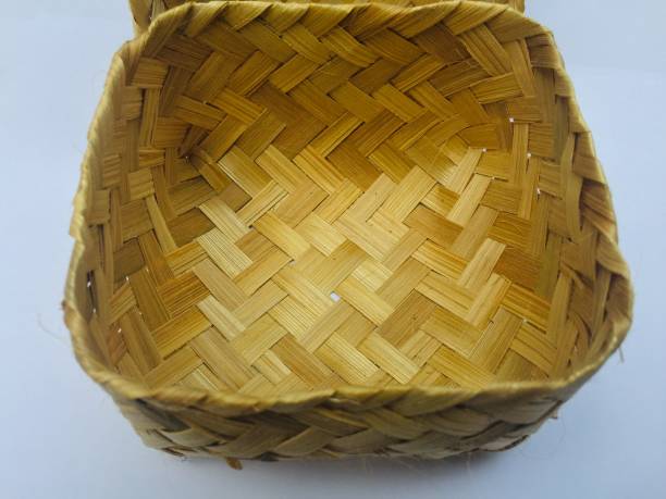 istock Abstract woven made of bamboo 1470151204