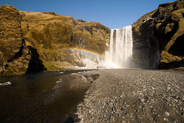 Skogafoss Waterfall stock photo