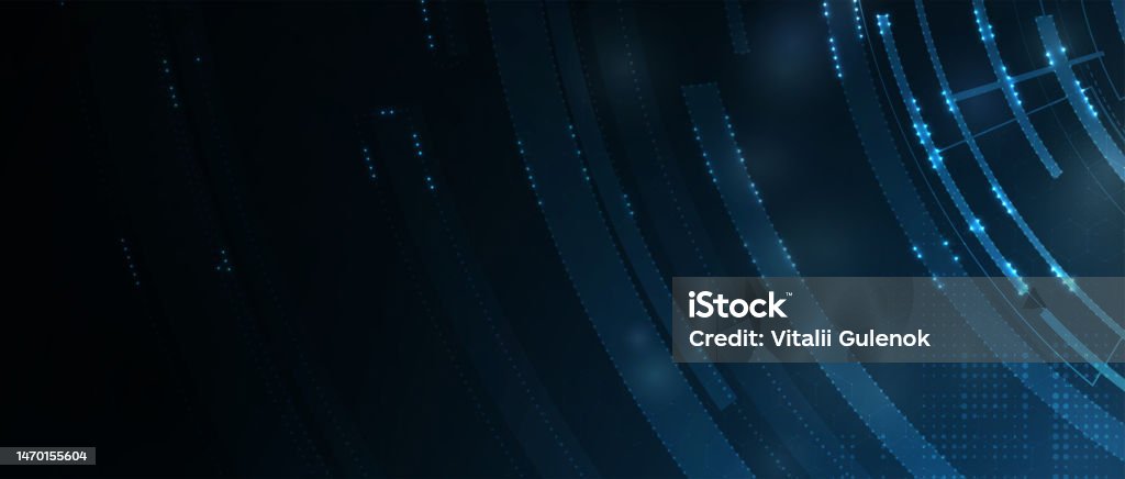 Abstract Tech Background Futuristic Technology Interface Stock ...