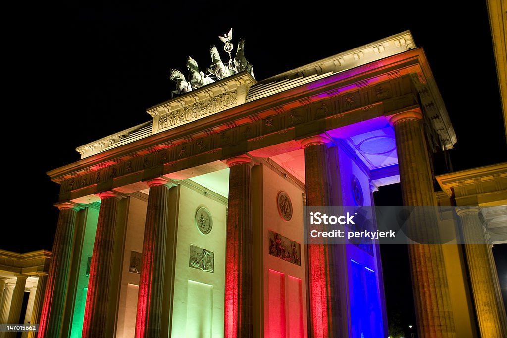 Berlin Brandenburg Gate the Brandenburger Tor in Berlin Fall Of The Berlin Wall Stock Photo