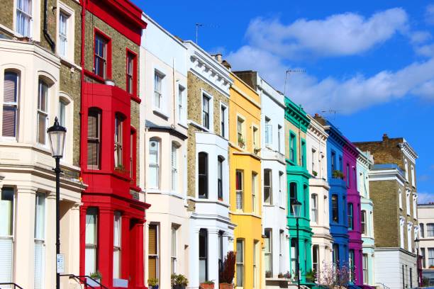 istock Colourful houses in London 1470165506