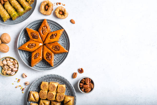 istock Baklava with honey and nuts 1470167179