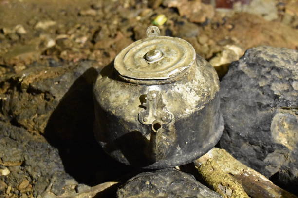 istock Old Tea Kettle in Ho Chi Minh’s Cave 1470167593