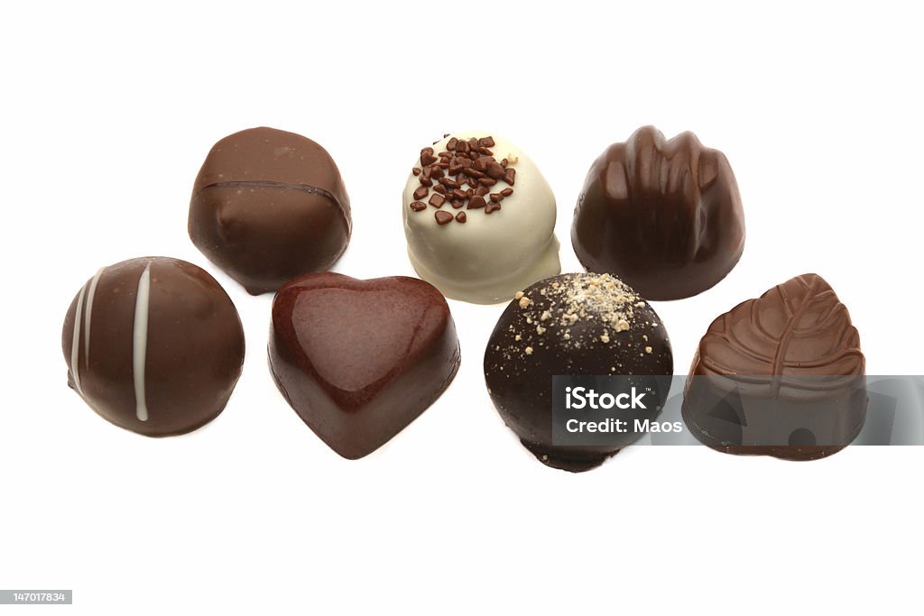 Chocolate pralines Hand-made chocolate pralines. Chocolate Stock Photo