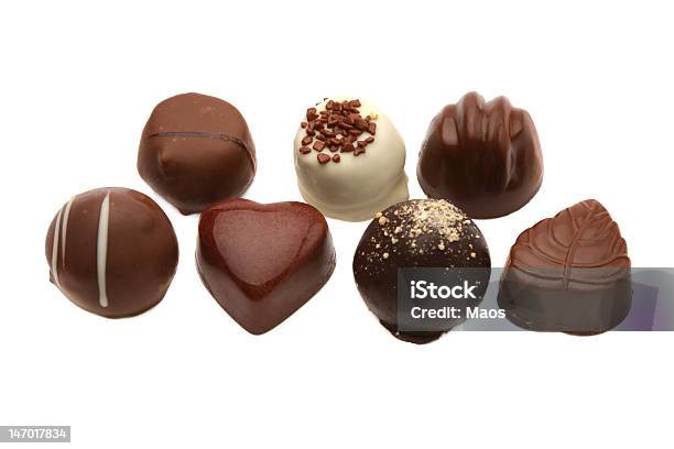 Chocolate Pralines Stock Photo - Download Image Now - Chocolate, Chocolate Truffle, Dessert - Sweet Food