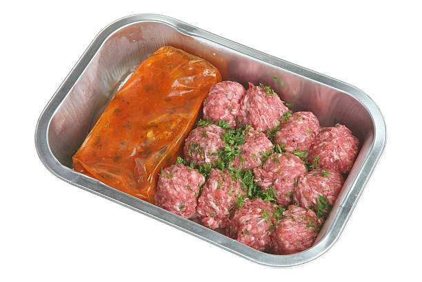 istock Packaged Meatballs and Tomato Sauce 147018278