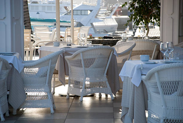 istock Restaurant near marina 147018320