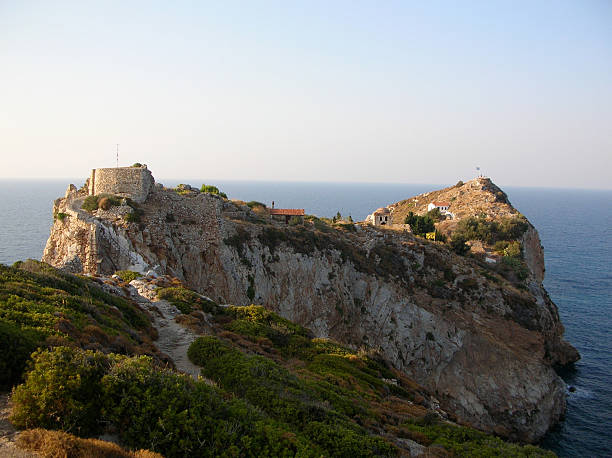 Skiathos Castle stock photo