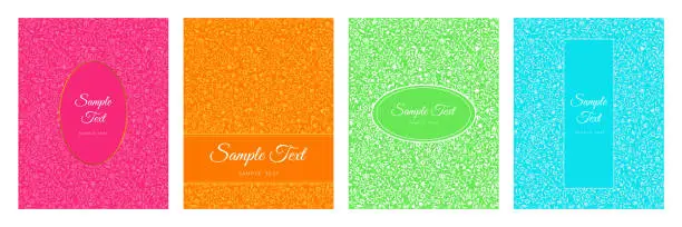 Vector illustration of Floral_Backgrounds_Template