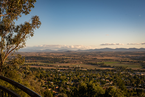 the view from Tamworth lookout at sunset