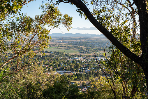 the view from Tamworth lookout at sunset