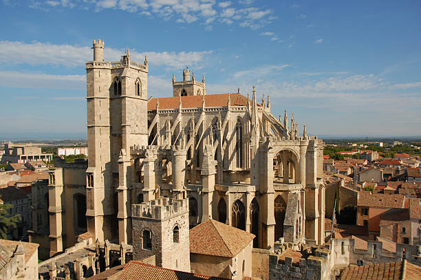 Cathedral St Just and Pasteur of Narbonne Cathedral St Just and Pasteur of Narbonne, Languedoc Roussillon, France narbonne stock pictures, royalty-free photos & images