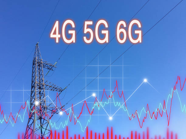 istock Electricity post tower. 4G, 5G, 6G. Global high speed internet. 1470198532