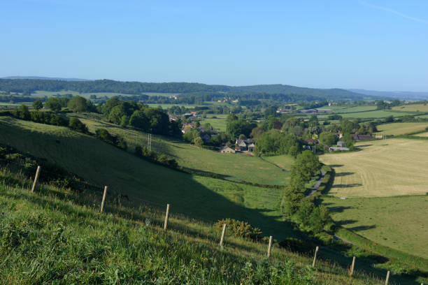 istock Panoramic rural English summer landscape 1470199281