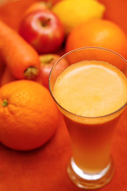 Refreshing and healthy juice stock photo