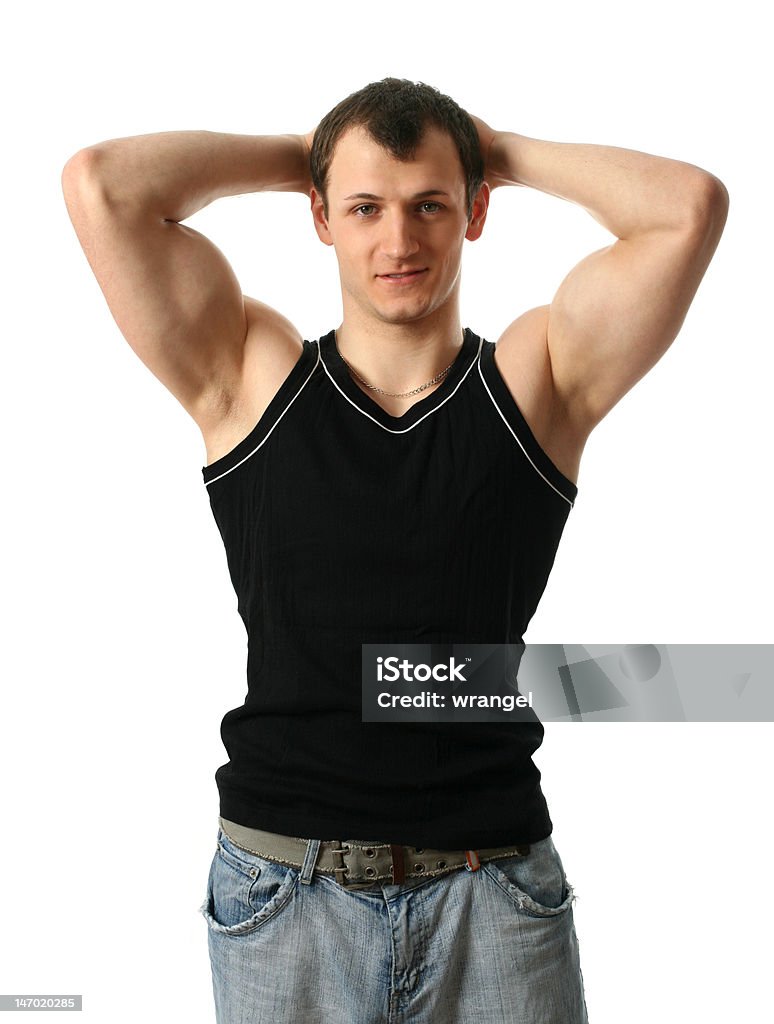 Sexy jovem homem - Foto de stock de Camiseta royalty-free