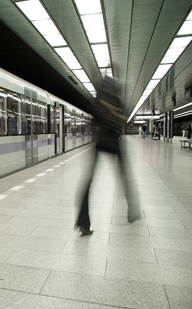 istock Motion blured girl in a subway station 147020625