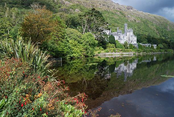Kylemore abbey in green nature