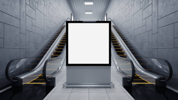 istock 3D illustration Render. Blank billboard in subway. Useful for your advertising. 1470206858