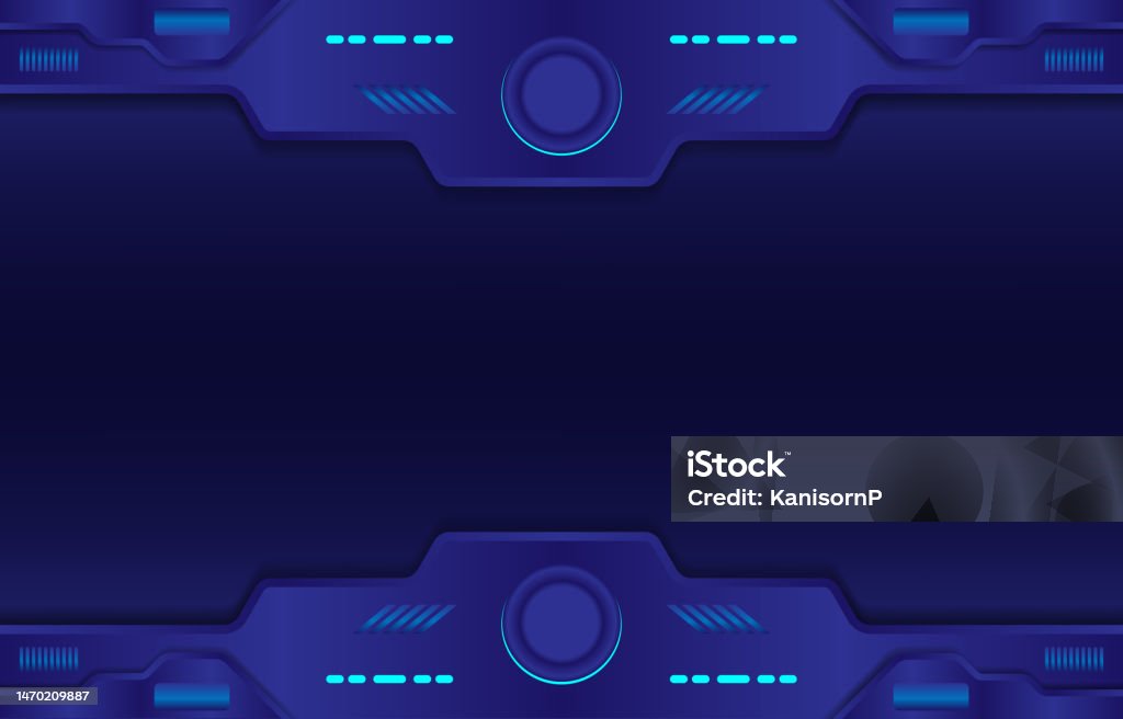 Blue Control Panel Image Dark Blue Control Panel Abstract Modern Technology Futuristic Interface ...