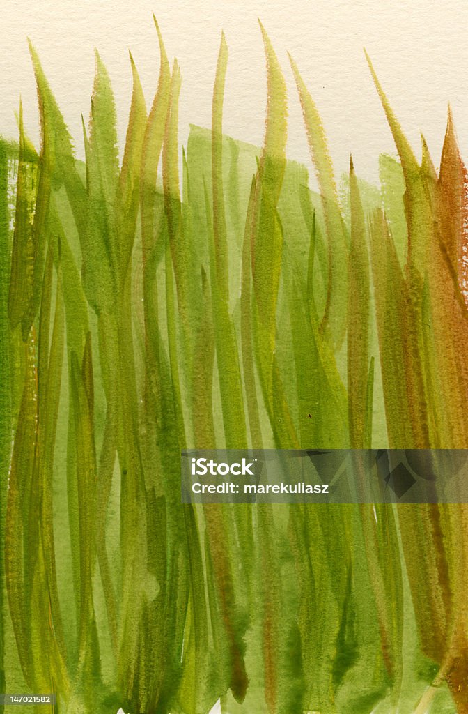 Primavera acquerello astratto verde - Foto stock royalty-free di Astratto