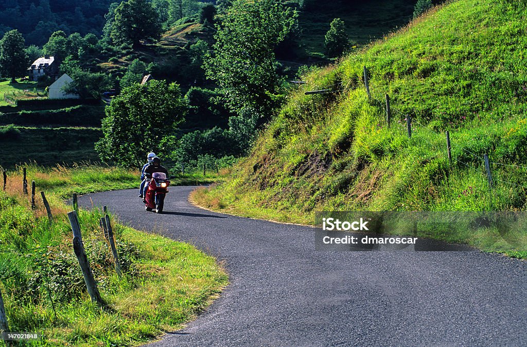moto sur petite la ruta - Foto de stock de Cantal libre de derechos