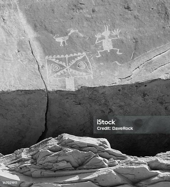 Petroglyphs De Chaco Canyon - Fotografias de stock e mais imagens de Anasazi - Anasazi, Antigo, Antiguidades