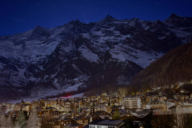 istock Mountain and Stars above Saas-Fee 1470227370