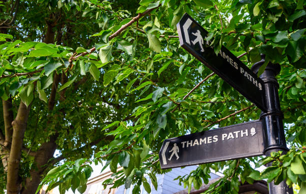 istock Thames Path signpost in Rotherhithe, London, UK 1470228161