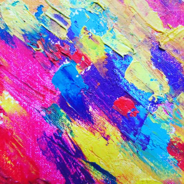Acrylic paint brush stroke background.