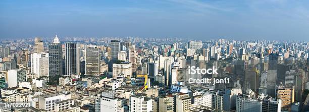 Panoramę San Paulo Brazylia - zdjęcia stockowe i więcej obrazów Panorama miasta - Panorama miasta, Stan São Paulo, São Paulo