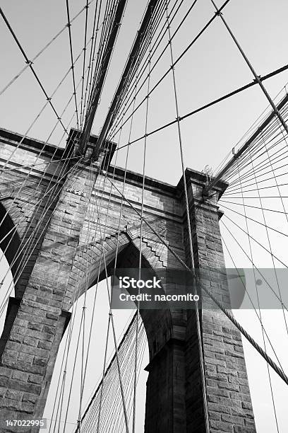 Brooklynbridgewebstreifen Stockfoto und mehr Bilder von Brooklyn - New York - Brooklyn - New York, Brooklyn Bridge, Fotografie