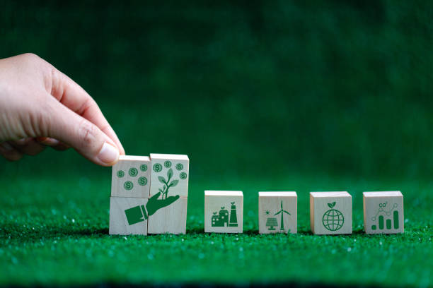 istock Net zero greenhouse gas emissions reduction with carbon credit concept. Reduce carbon dioxide e.g. renewable energy production improve the efficiency of transportation reduce environmental pollution. 1470230512
