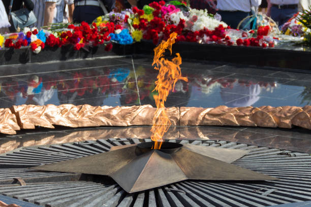 istock Burning eternal flame on Victory Square. Holiday Victory Day May 9 1470231530