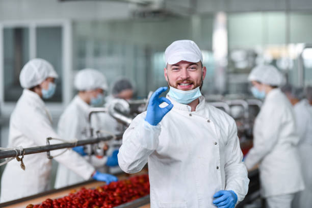istock Portrait Of Bearded Male At His Work Post In Pepper Processing Plant 1470231570