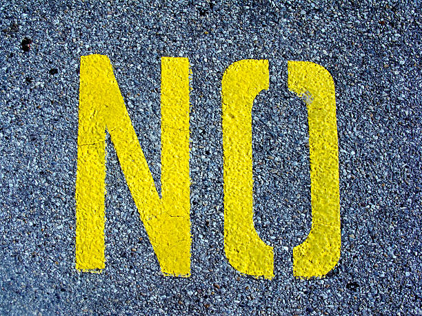 No in the Street stock photo