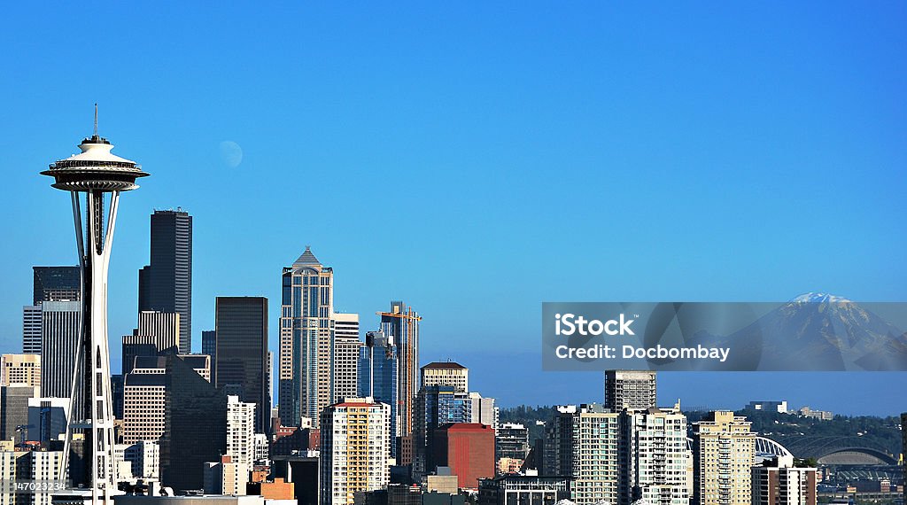 Piękne Seattle - Zbiór zdjęć royalty-free (Space Needle)