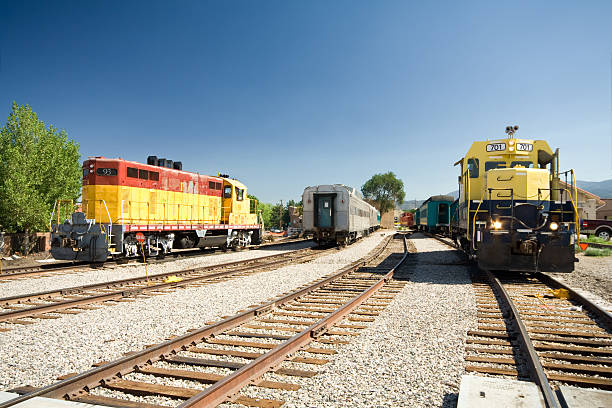 istock Locomotives Parked on a Train Siding in Santa Fe, NM 147023313
