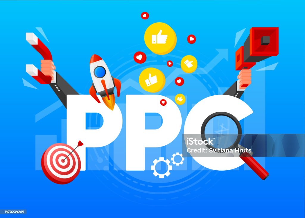 Paying Button Clicker Pay Per Click Concept Paying Clicking On An Advertisement Button Ppc ...