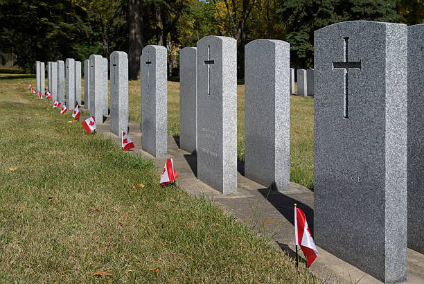 Canadian Field of Honour stock photo